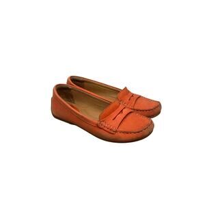 Clarks, Orange Slip Ons, Loafers, Size 7,‎ 1182